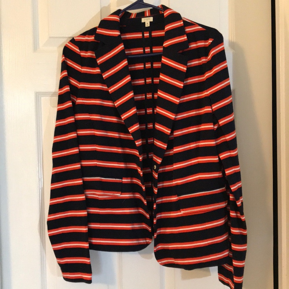 J. Crew Striped blazer